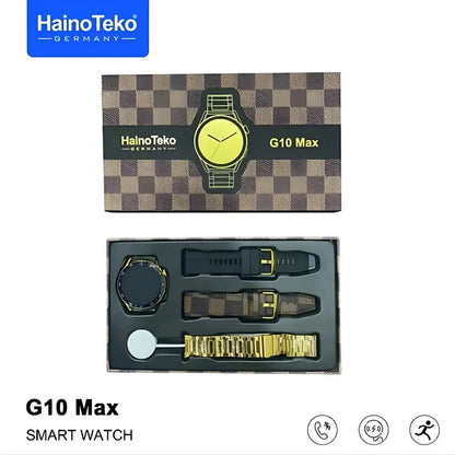 Haino Teko G10 Max Smart Watch (3 Straps in 1)